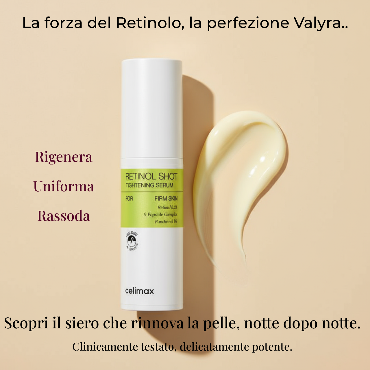 Valyra Retinol Shot Serum™ + eBook “Skincare, Nutrizione e Lifestyle” in omaggio