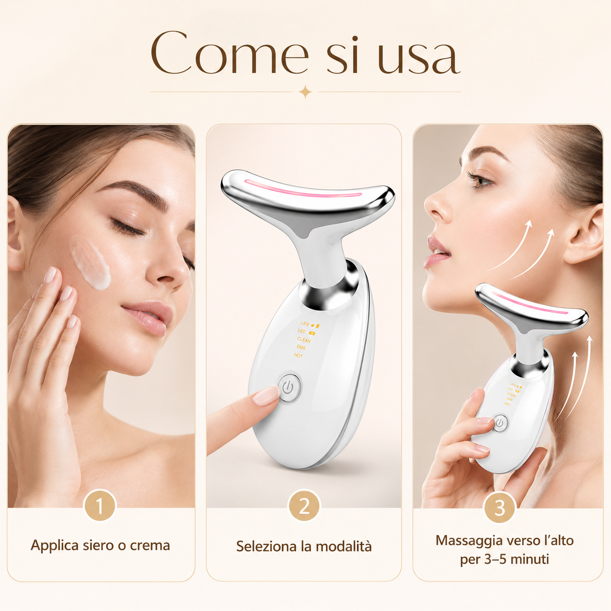 Valyra LumiLift™ – Dispositivo viso a microcorrente e luce LED