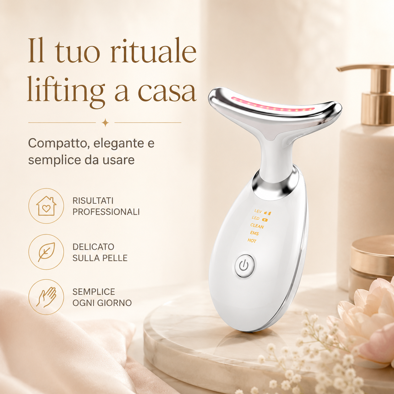 Valyra LumiLift™ – Dispositivo viso a microcorrente e luce LED