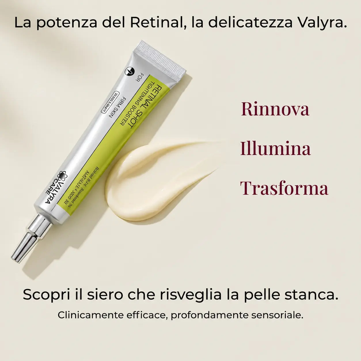 Valyra Retinal Shot Booster™ + eBook “Skincare, Nutrizione e Lifestyle” in omaggio