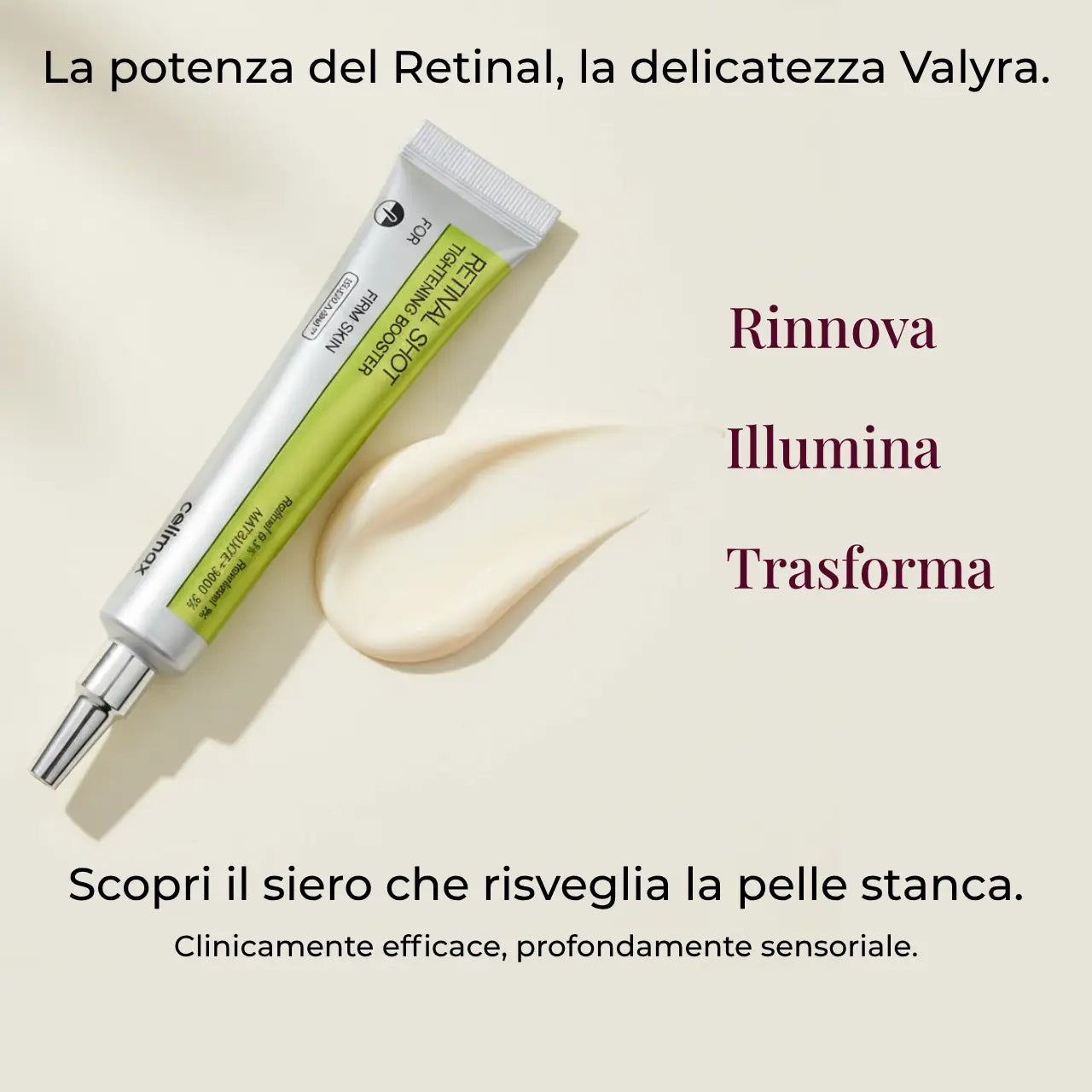 Valyra Retinal Shot Booster™ + eBook “Skincare, Nutrizione e Lifestyle” in omaggio